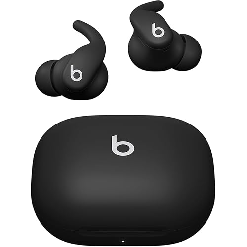 Beats Powerbeats Fit - Wireless Noise Cancelling Workout Earbuds with Secure-Fit Wingtips, Up to 30-Hour Battery Life, Sweat & Water Resistant, Apple & Android Compatible - Jet Black