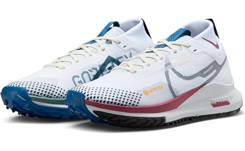 Nike Pegasus Trail 4 Gore-TEX Tênis de corrida feminino impermeável (DJ7929-102, branco/cedro/azul c