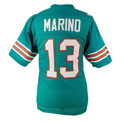 Dan Marino Jersey Aqua Miami | Unisex Adult Sizes Unsigned Custom Sewn Stitched