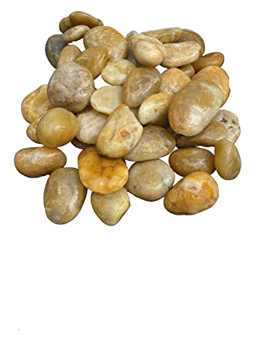 Splittprofi 15Kg Piedra Natural Pulida Grava de Cuarzo Liso 16-32mm Ovalada Encanto de la Mano embalado en Bolsa de 3x5kg Cover