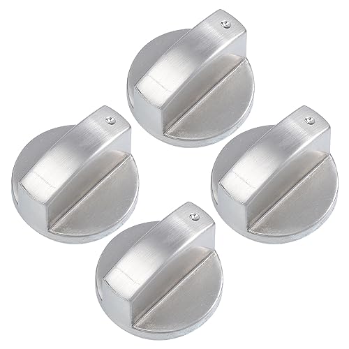 Healvian Perillas De Control De Quemador De 4 Piezas Perillas De Estufa De Repuesto Premium Perillas De Estufa De Aleación De Zinc (Derecha E Izquierda 45 Grados 8 Mm)