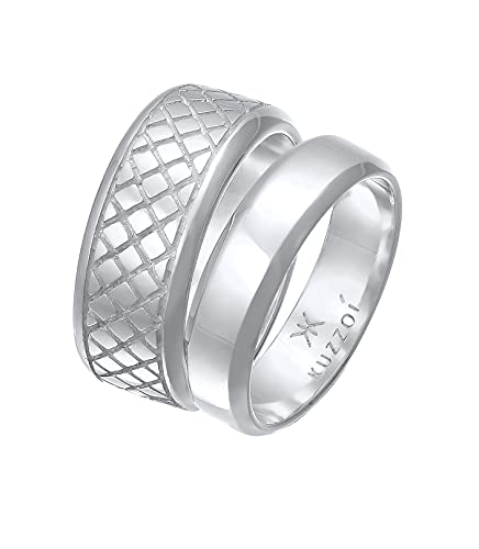 Bagues en argent sterling 925 Kuzzoi look basique décontracté pour homme