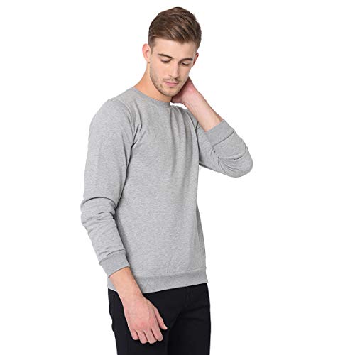 Image of Rigo Fleece Printed Round Neck Sweatshirt for Men | Full Sleeves Sweatshirt for Men | Casual Wear & Stylish Sweatshirts for Men
