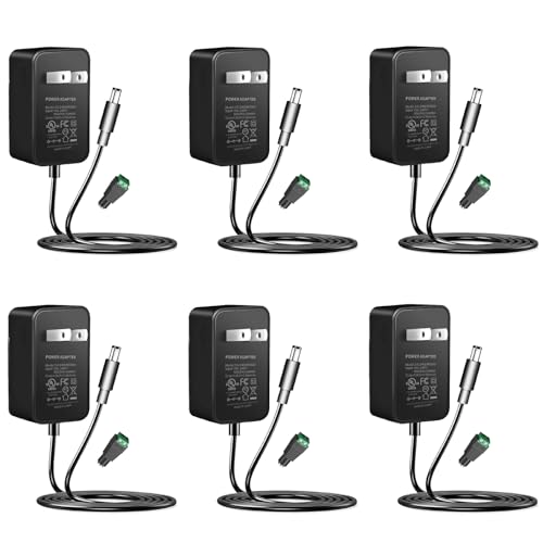 Image of 24V 2A Power Supply 6 Pack, UL Listed 24 Volt 48W LED Power Supply Adapter, 100-240V AC to 24V DC Converter Adapter with 5.5mm x 2.1mm DC Plug for LED Strips