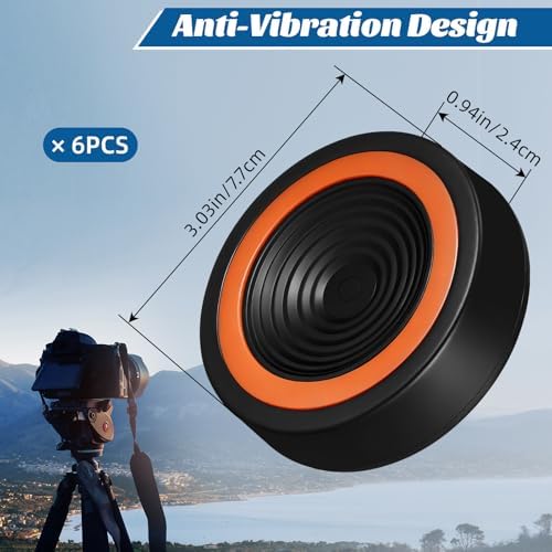 image for Pangda 6 Pack Anti Vibration Pads for Telescope Mount & Camera Tripod,