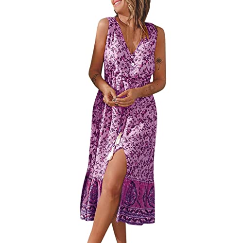 MICKURY muslimische Kleider Damen,80er Jahre Kleidung,rote Kleider für...