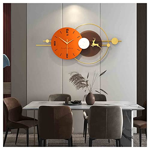 Horloge murale 3D moderne 80x36 cm géante et silencieuse pour la décoration du salon