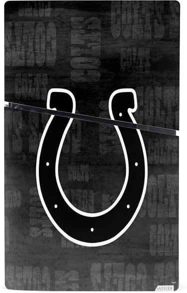 Skinit Decal Gaming Skin Compatible with PS5 Slim Digital Edition Bundle - Officially Licensed NFL Indianapolis Colts Black & White Design