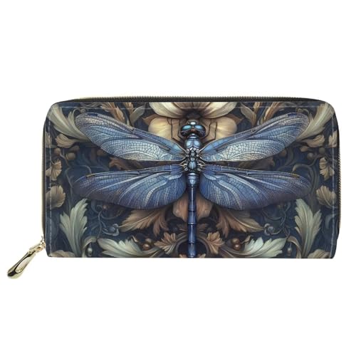 Mumeson Art Dragonfly Print Coin Purse Small Wallet for Women Coin Wallet Zipper Closure Girls Fashion Wallet Holde