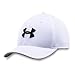 Under Armour Boys' Blitzing II Stretch Fit Cap, White /Black, Youth Small/Medium