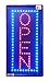 Open Vertical LED Neon Sign 10x20" Now Brighter and Bigger with On/off Animation + On/off Switch +Chain