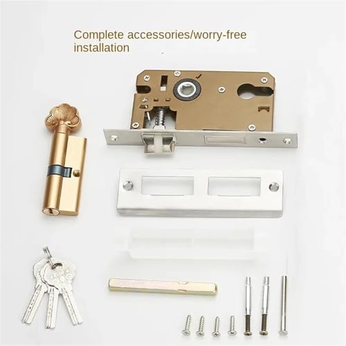 Serrure à roulement pour porte en bois intérieure de chambre