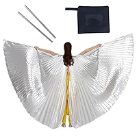Belly Dance Led Isis Wings With Adjustable Sticks Adult Accessories Stage Performance Props