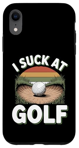 I Suck At Golf Joke ʔSt s Ȓj St X}zP[X iPhone XR p