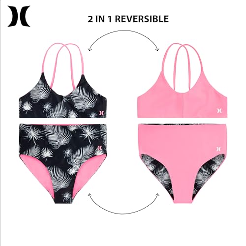 Image of Hurley Girls' High Waisted Bikini 2-Piece Swimsuit