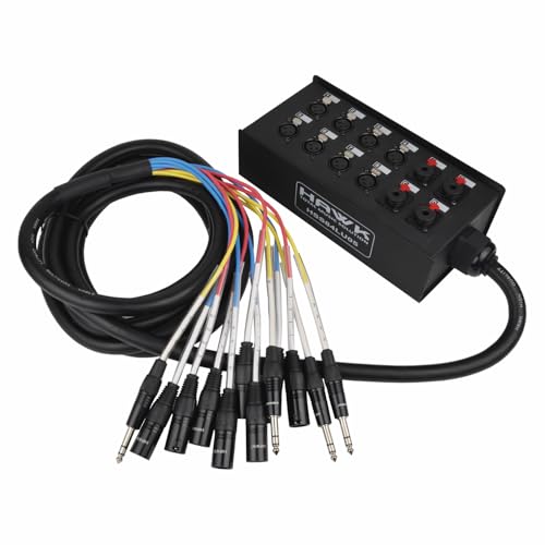 Hawk HSS84LU03 12 Channel Snake with 8 XLR and 4 6.35mm TRS Conne...