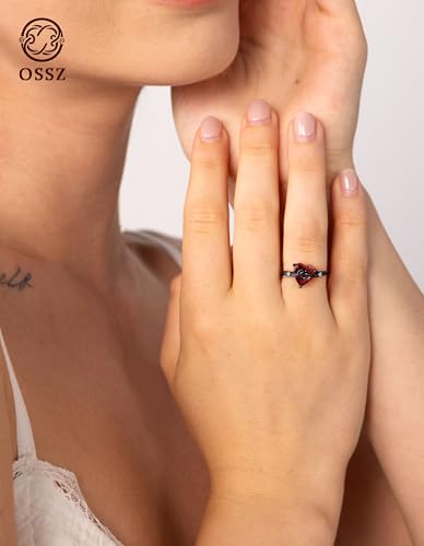 925 Sterling Silver Heart Knot Ring with Blue Gemstone Center & Diamond Accents in Sterling Silver Women Daughters or her Jewelry Gifts （aLL）2