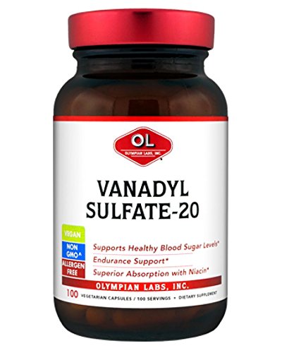 Vanadyl Sulfate 20 Milligrams 100 Veg Capsules