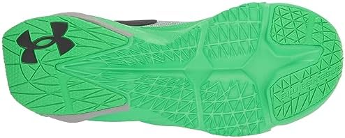 Under Armour Boy's Grade School Scramjet 5 Running Shoe, (102) Mod Gray/Black/Green Screen, 6 Big Kid | Image 3