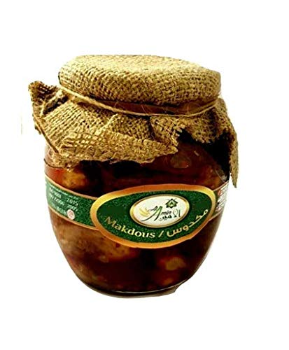 Al Amin Premium Homemade Quality Makdous Stuffed Baby Eggplant 37oz./1kg G.W. ????? ?????? ?????? ???????