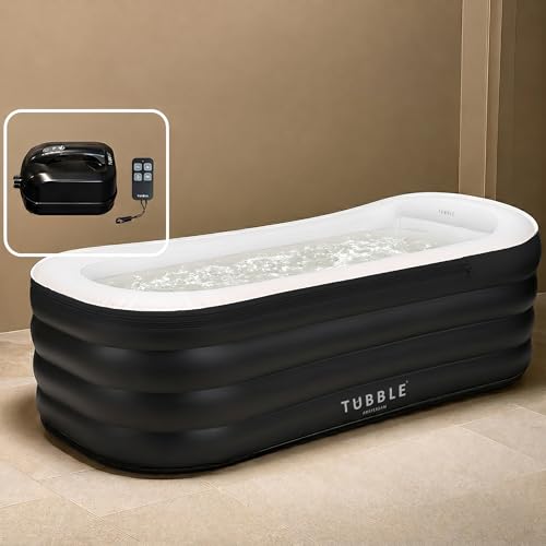 Tubble® Cuzi Whirlpool Aufblasbar Black Onyx 255 Liter - Spa-Badewanne, Faltbare Whirlpool für Erwachsene, Indoor und Outdoor, Ganzjähriger Einsatz, Bubble Wellness Massage