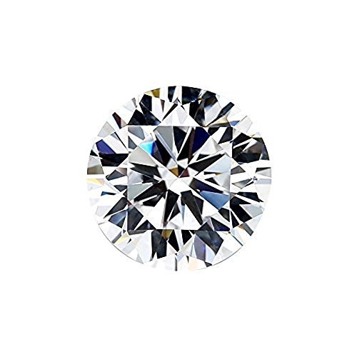 GemsIndustry 1.50Cts Moissanite DEF Colorless Simulated Diamond Loose Stone, Round Brilliant Cut VVS Clarity 7.50MM