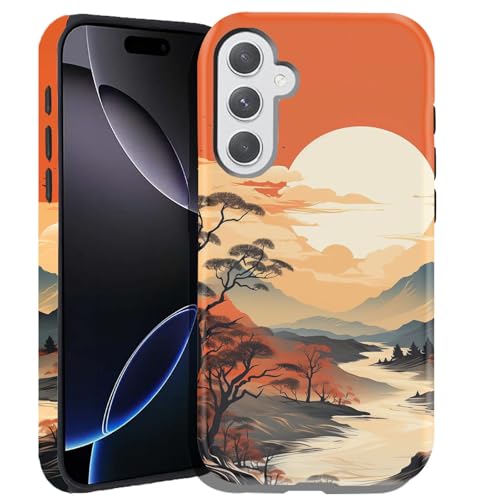 DHEEBFWE Samsung Galaxy S26�p���ϋv�ی�P�[�X ��wPC + TPU ���h�~ �Ռ��z�� 2-in-1 �t���ی� �T���Z�b�g�}�E���e���t�H���X�g