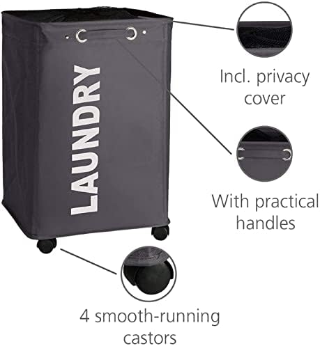 Wenko "Quadro" Laundry Collector, Grey