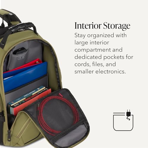 Image of SWISSGEAR 1900 ScanSmart Laptop Backpack, Fits Most 17-Inch Laptops, TSA-Friendly Lay-Flat Design, RFID Protection, and Tablet Pocket, Black, 31L, 18.5-Inch