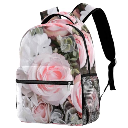 Sac à dos pour ordinateur portable aux rayures rouges marines de 40cm