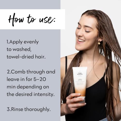 Image of FOUR REASONS Color Mask, Toffee (27 Colors) - Hair Gloss & Color Depositing Conditioner - Semi Permanent Hair Toner for Color-Treated Hair Color For Women - Vegan & Cruelty-Free - 6.76 fl oz