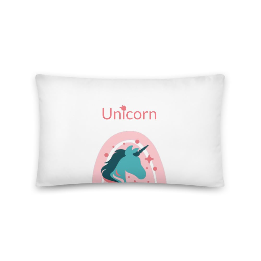 Oreiller licorne basique literie enfant coussin couchage moelleux