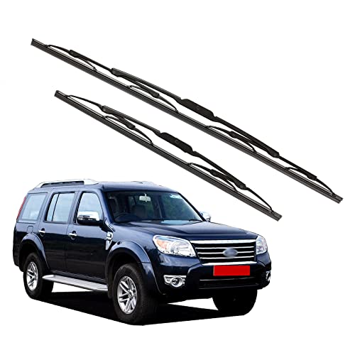 Image of Kylo Windshield Wiper for ENDEAVOUR /Conventional and Traditional Metal Type Windshield Water Repellency Scratch Proof Metal Wiper Blades Suitable for ENDEAVOUR (Driver Side -22 inch, Passenger Side -16 inch)