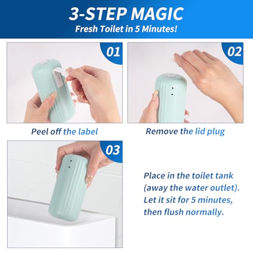 Image of WTWD Automatic Toilet Cleaner, 3 Pack, Stain Prevention, Septic Safe