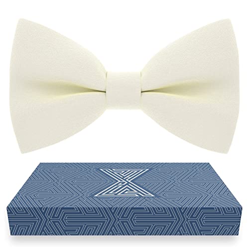 Image of Bow Tie House Mens Bowties Pre-tied Shape Clip on Bowtie Solid Men Formal Wear for kids, baby boys, toddler any age bow ties