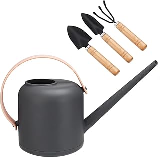 Opopark Indoor Watering Can Long Spout Watering Can with Gardening Tools Set, Mini Plant Watering Can Indoor Outdoor 1.8L Water Sprinkler Watering Pot for Watering Home Garden Plants Flowers