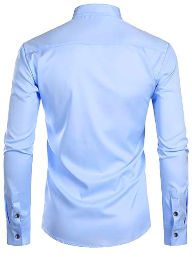 Image of Men's Slim Fit Beige Color Cotton Blend Casual Shirt