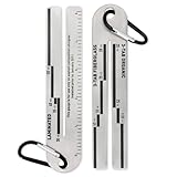 2Pcs 4/09 Shingle Gauge, Portable Roof Pitch Gauge with Carabiner, Roof Shingles Measuring Tool, Engineering Shingle Gauge Tool, Measures and Analyze The Thickness of Shingle