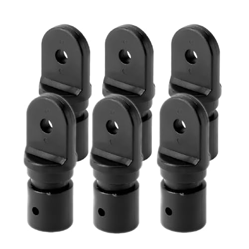 Thorn Boat Bimini Fittings Top Cover Cap Eye End Nylon Black Pack of 6 Black, 3/4 Inch (Internal Version for 1
