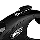 flexi® Classic L Gurt 8 m schwarz, Roll-Leine für Hunde bis 50 kg