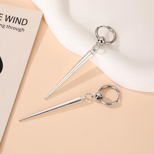 Spike Dangle Earrings for Men Women Punk Statement Hoop Earring Jewelry2
