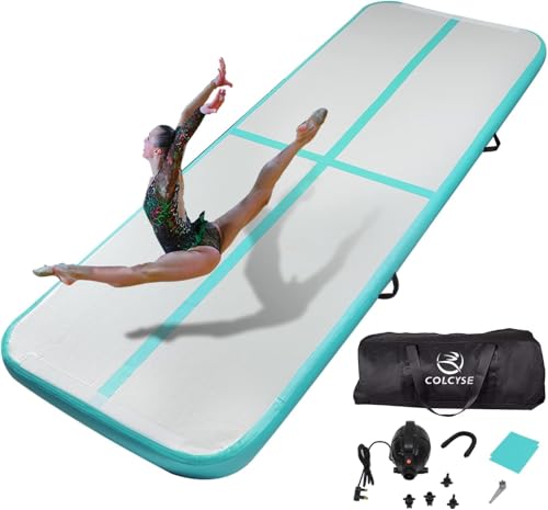 Tapis de gymnastique gonflable pour s'exercer en famille dans le jardin ou la piscine