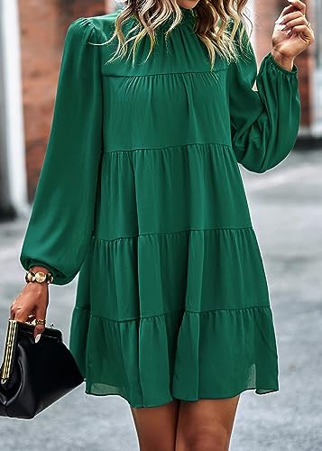 Image of KIRUNDO Women's 2026 Fall Long Sleeve Baby Doll Dresses