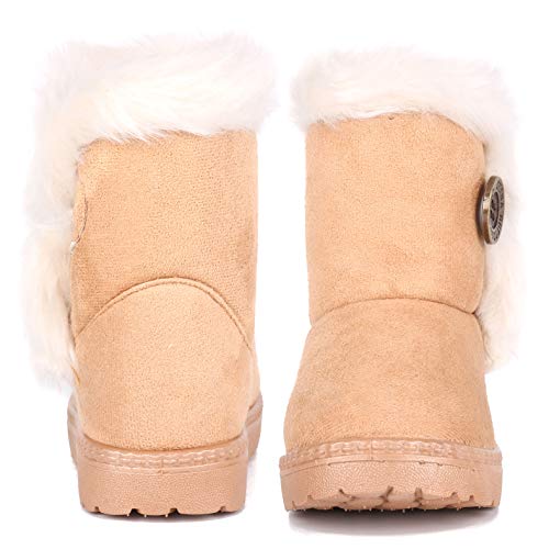 Image of Femizee Girls Boys Warm Winter Boots Kids Outdoor Snow Boots(Toddler /Little Kid)