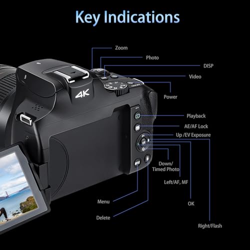 Ficha técnica Cámara Digital G700 Cámara Profesional 4K UHD 64MP WiFi Vlogging para Youtube con Pantalla Abatible de 3.0 Pulgadas, Flash, Enfoque Rápido, Zoom Digital 30X, para Fotografía - Fernando Cortés Ficha técnica Cámara Digital G700 Cámara Profesional 4K UHD 64MP WiFi Vlogging para Youtube con Pantalla Abatible de 3.0 Pulgadas, Flash, Enfoque Rápido, Zoom Digital 30X, para Fotografía - Fernando Cortés