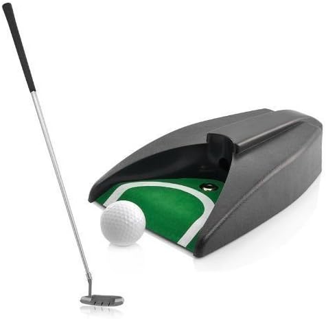 Indoor Office Portable Golf Practice Putter Set - Auto Ball Return w/Travel Case