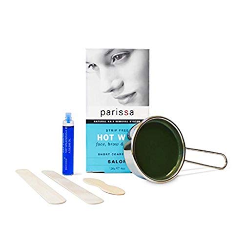 Parissa Hot Wax Ultimate Pack - Hair Removal for Women Waxing Kit - Includes 2 Hot Wax, a Wax Warmer and Azulene Oil