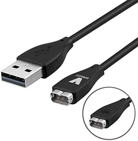VOMLITE Fitbit Charge HR Cable, New Generation Replacement Fitbit Charge HR USB Charger Charging Cable for Fitbit Charge HR Band Wireless Activity Bracelet Charging Cord Charge (Black)