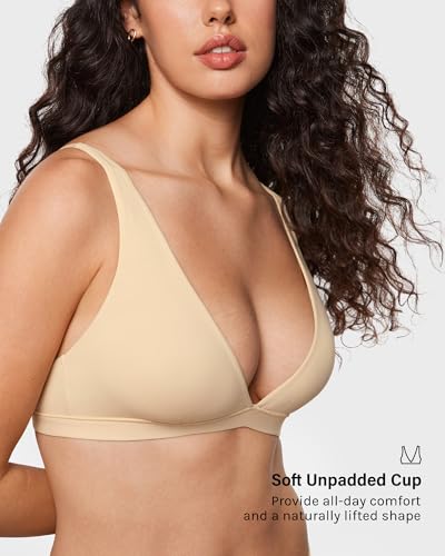 Image of INLYRIC Women's Unlined Deep V Plunge Bra Sleep