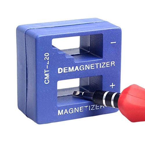 CableVantage 2 in 1 Magnetizer and Demagnetizer for Screwdriver Bits and Tips, Sockets, Nuts, Bolts, Nails and Construction Tools